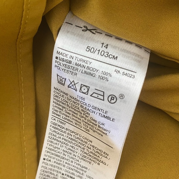 Banana Republic Chartreuse Faux Wrap Dress - Picture 5 of 6